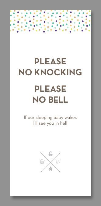 10 of the best (and effective) printable do-not-disturb door hangers to hang as a sign outside your house or any room your baby sleeps in.