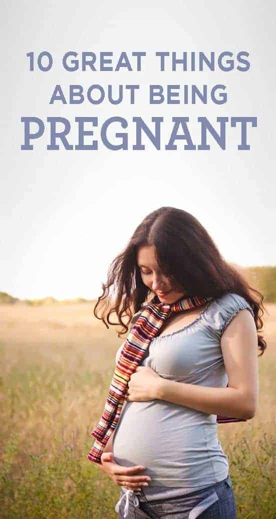 Photo of pregnant woman in a field - 10 great things about being pregnant