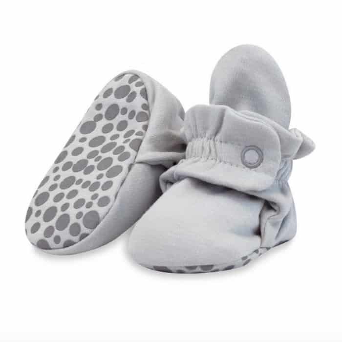 grey zutano baby booties