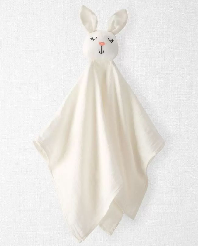 Organic Cotton Muslin Bunny Lovie