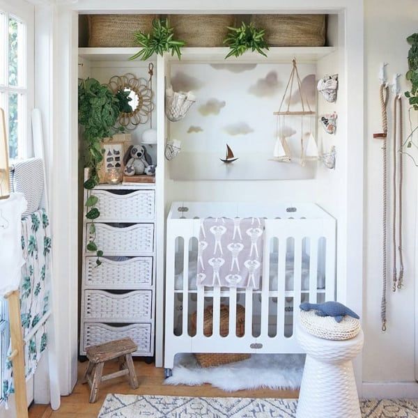 nursery nook created by repurposing closetnursery nook created by repurposing closet