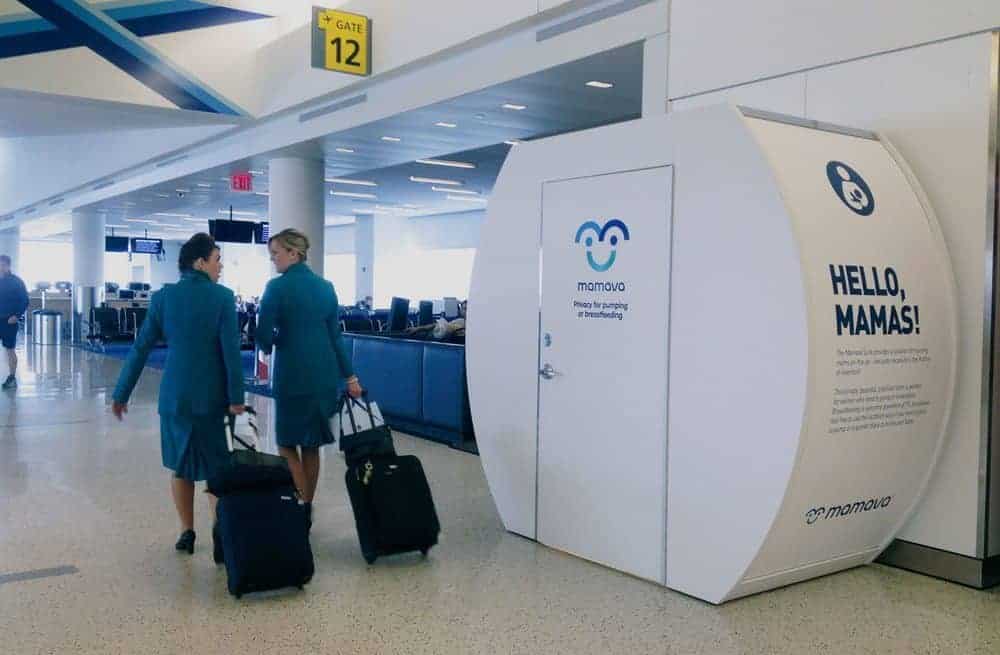 mamava pumping pod in airport