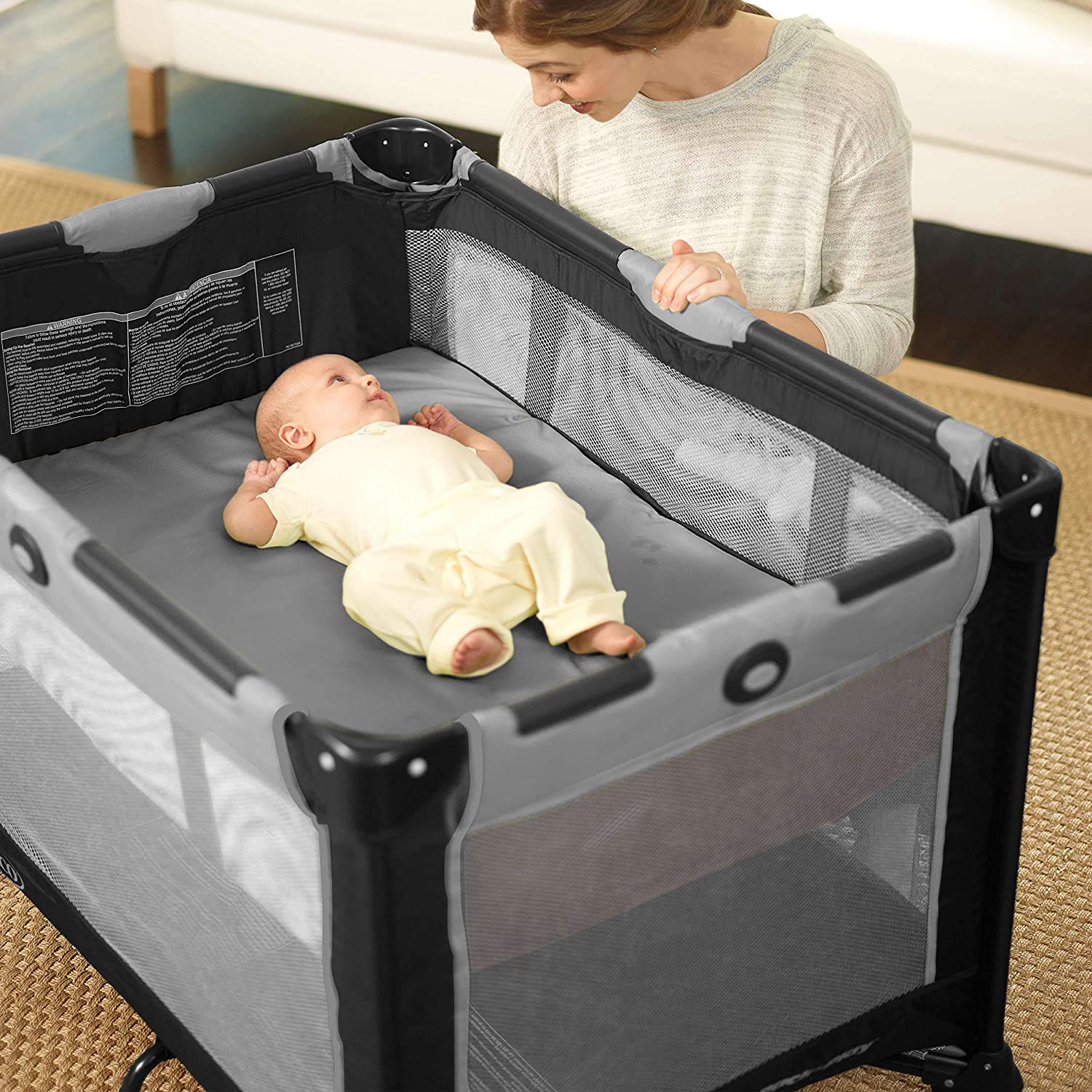 Graco pack 'n play - things to keep at grandma's house