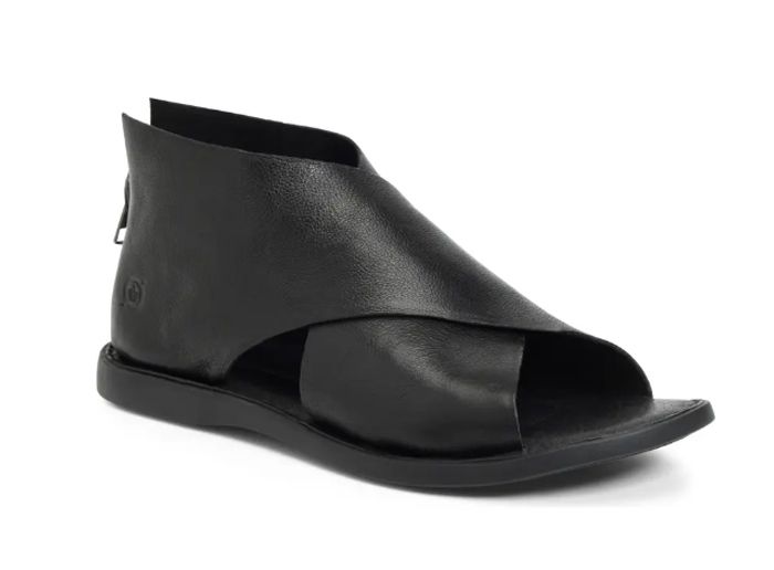 Black Leather Børn IWA Sandal