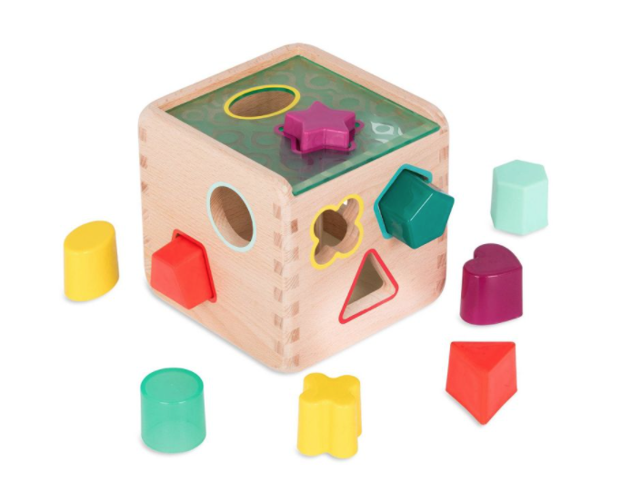 wooden shape sorter toy