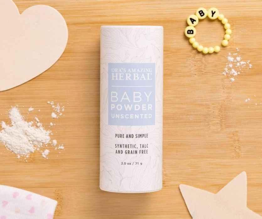 Ora's Talc Free Baby Powder, Unscented, Corn Free