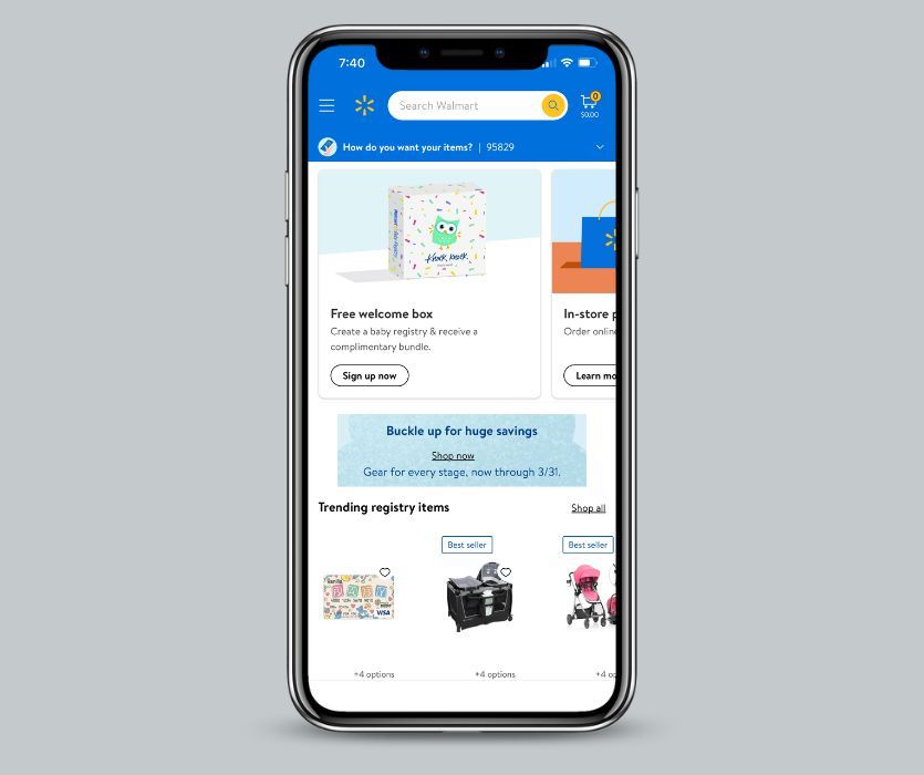 walmart baby registry with welcome box