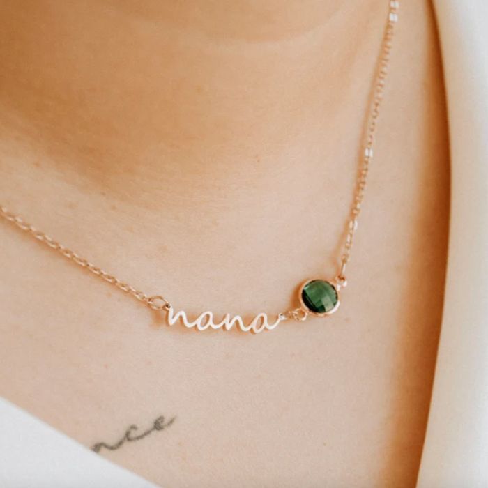 nana birthstone necklace