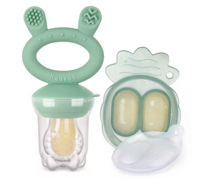 Haakaa Baby Fruit Food Feeder & Mini Freezer Nibble Tray